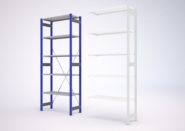 ESD policový regál 2500/1030/420mm