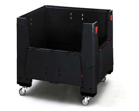 Skládací ESD big box na kolečkách 1200x1000x1100mm