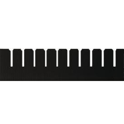 PP přepážka - délka 253 mm / výška 80 mm / mřížka 28 mm