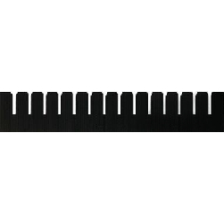 PP přepážka - délka 353 mm / výška 80 mm / mřížka 55 mm