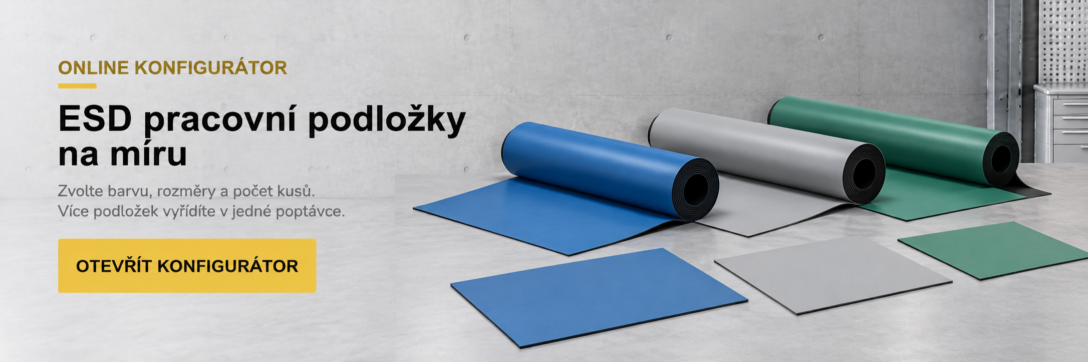 Konfigurátor ESD pracovních podložek
