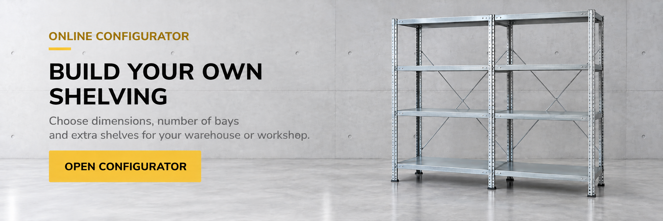 DX shelving configurator